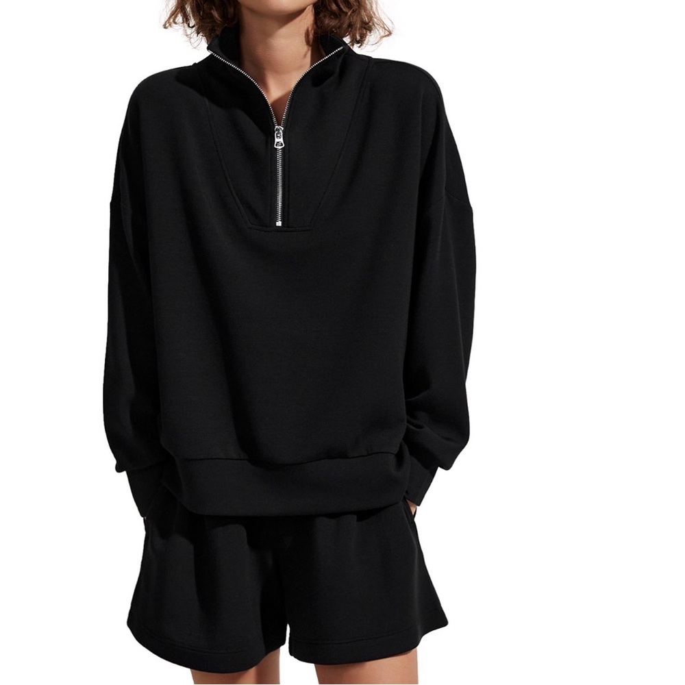 Varley ultra soft zip top